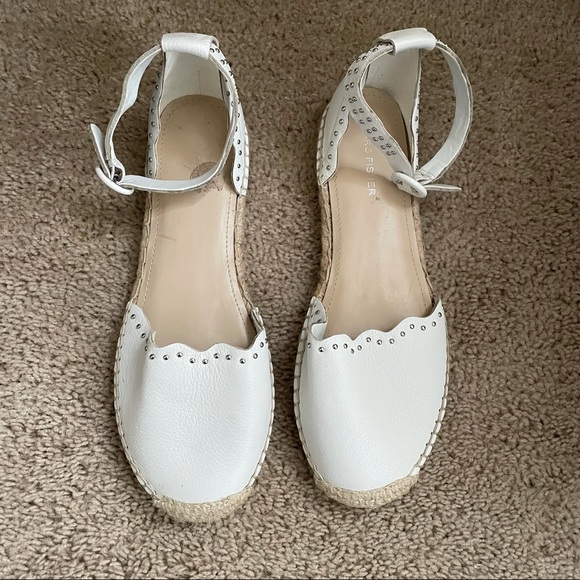 Marc Fisher Studded Ankle Strap Espadrilles Sandal-SZ 8.5 - Picture 2 of 16